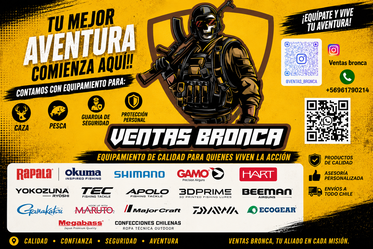 Ventas Bronca - Equipamiento de caza y pesca